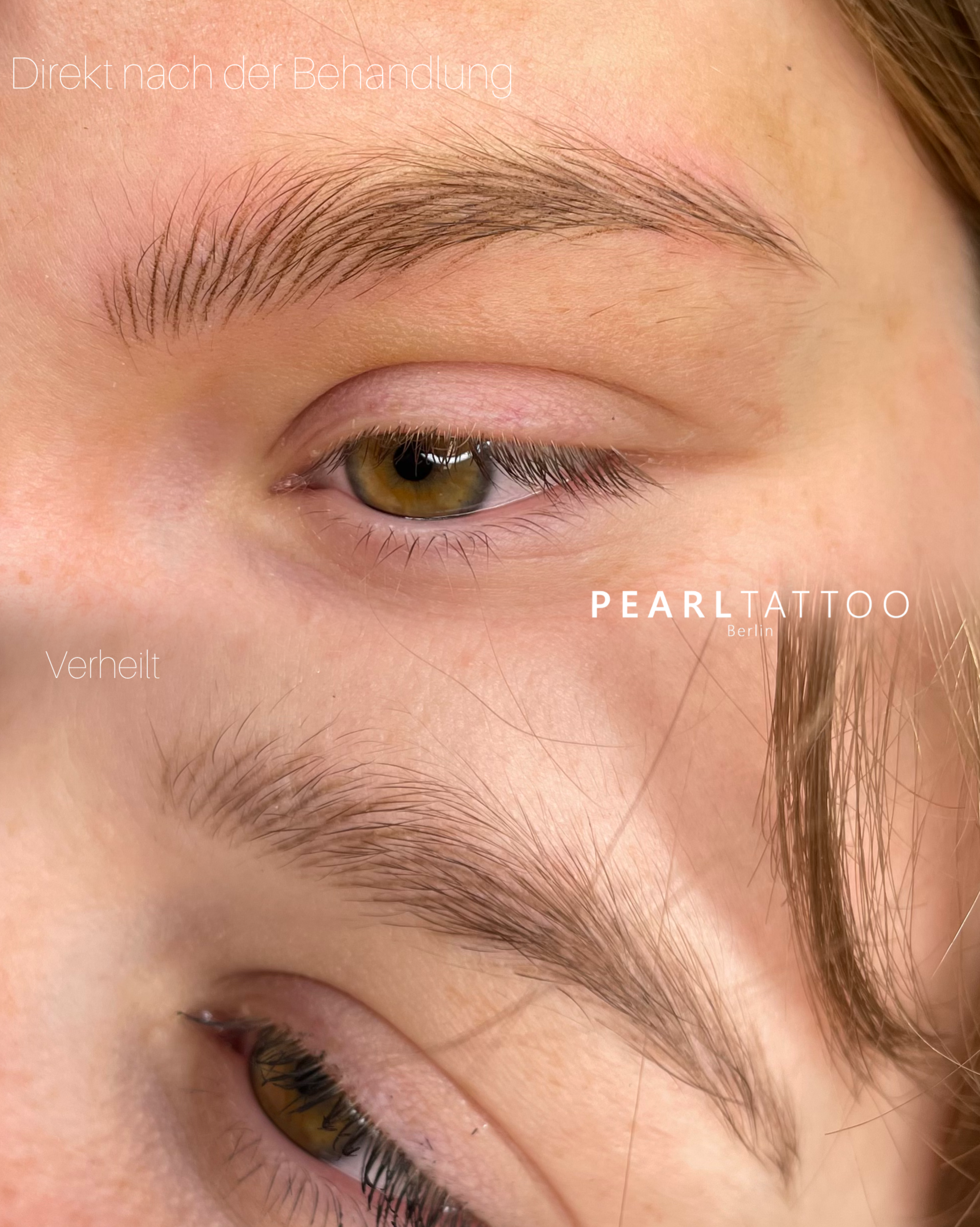 Vorher - Nachher Bild von Powder Brows